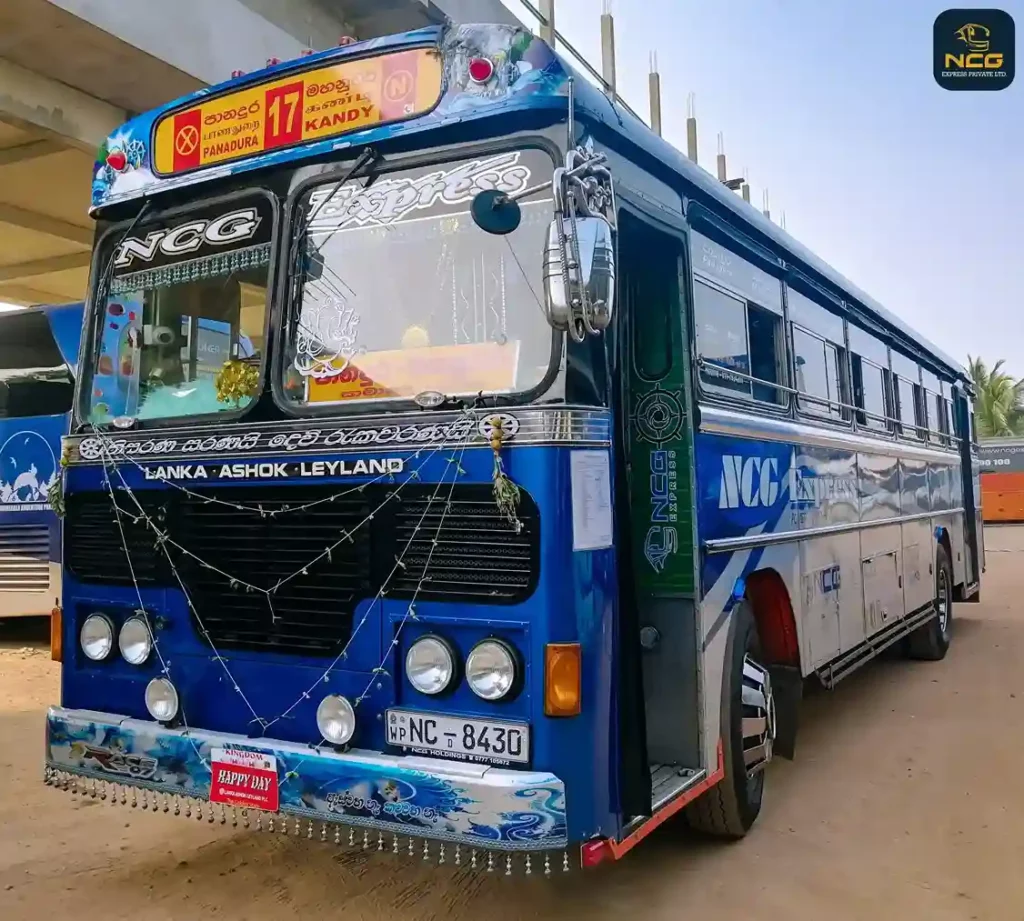 Kandy to Panadura NCG Express Sri Lanka Bus Route 17